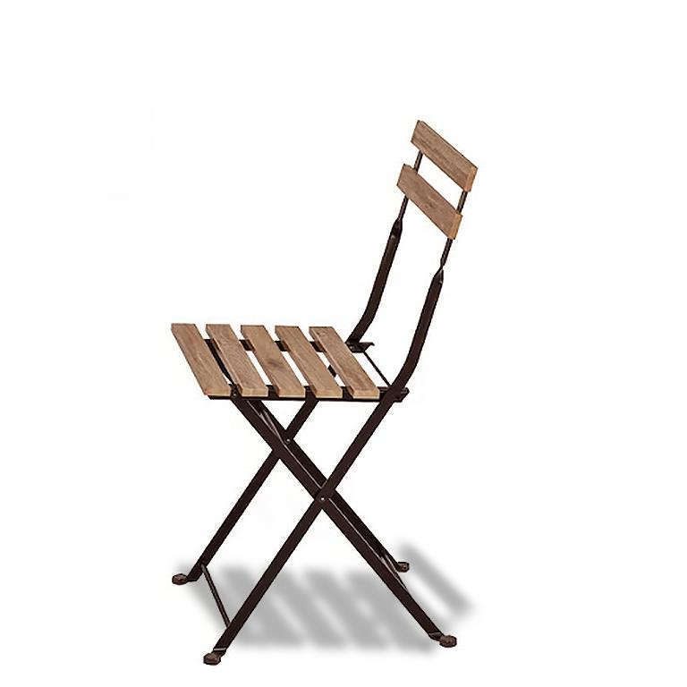 Material: Acacia FSC, iron. Galvanized - H00268