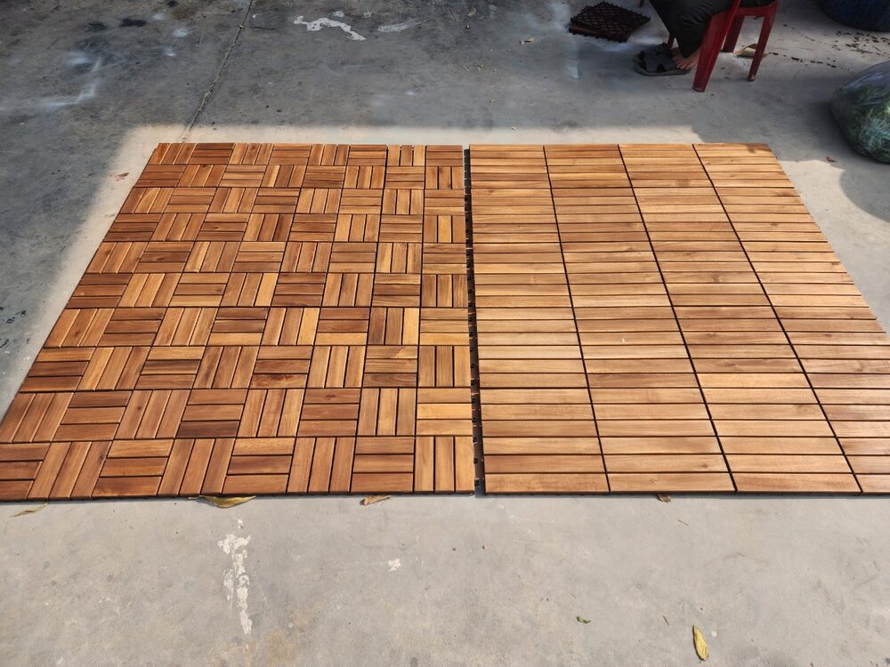 Interlocking Wood Deck Tiles