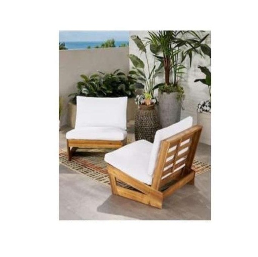 [H00266] Material: Acacia FSC, iron. Galvanized - H00266