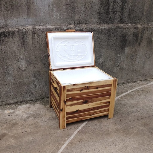 [planter_06] Wooden Storage Box Planter Bench