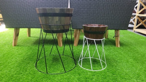 [planter_18] Round Wire Planter Stand (Tripod)